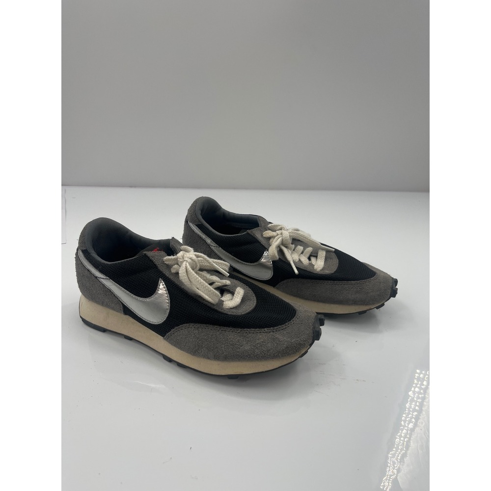 Nike Daybreak Black Grey Metallic Silver Suede Sneakers BV7725-002 Mens 7